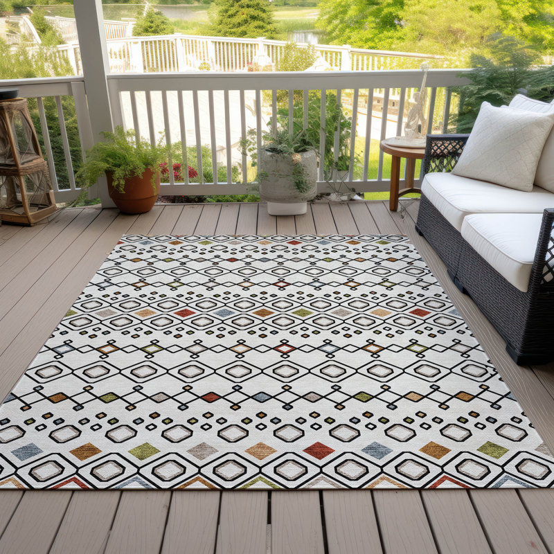 Tapis rectangulaire Aleighna avec envers antidérapant, Rectangle 10 pi x 14 pi