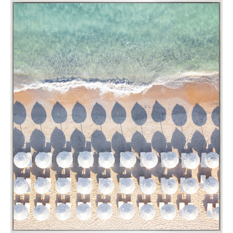Yaffa G " White Hot ", White Framed, 41" H x 37" W