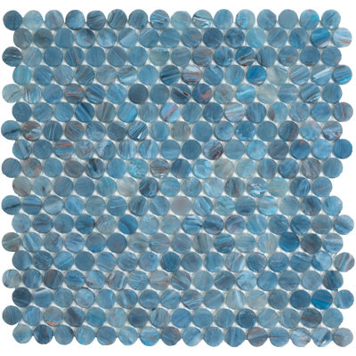 0.8 in. x 0.8 in. Glossy Tile