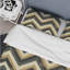 Ensemble de housse de couette à chevrons brun et beige Delight V - Glam-109145674