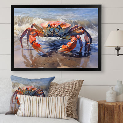 Crab Beachcombers II - Crab Framed Art