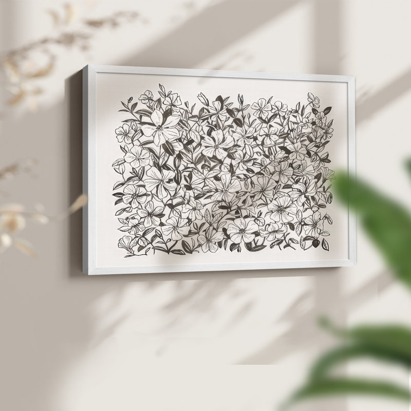 Periwinkle Daze III - Reproduction encadrée - Restickable, H 11 po x l 14 po, Blanc