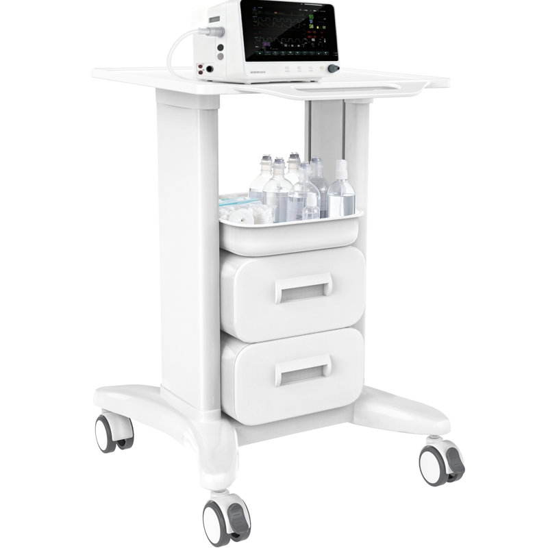 27.5'' H x 17.7''Utility Cart(White), 2 Drawers/White
