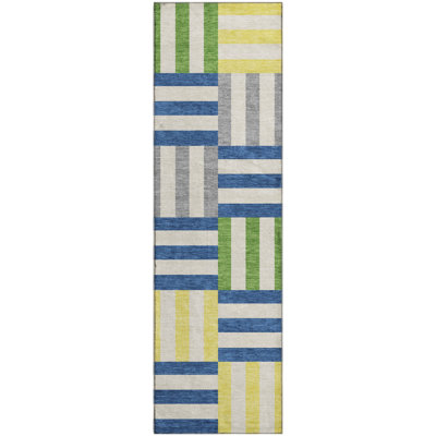 Tapis géométrique lavable à la machine de qualité supérieure Mayfield AMF2332