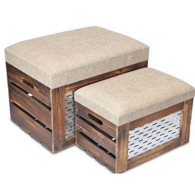 Feinberg Linen Upholstered Storage Bench