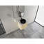 Meuble-lavabo mural 24 po avec lavabo d'art en céramique et 1 porte à fermeture en douceur, contreplaqué-129864882