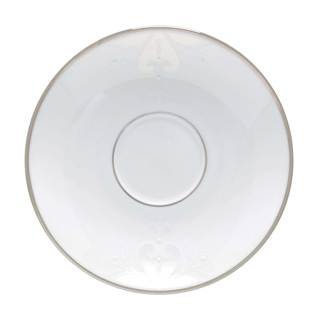 Opal Innocence Scroll Opal Innocence 6" Bone China Saucer Lenox