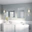 Miroir en aluminium à angle droit avec cadre en aluminium - Miroir d'appoint mural-1732595011-1732595036