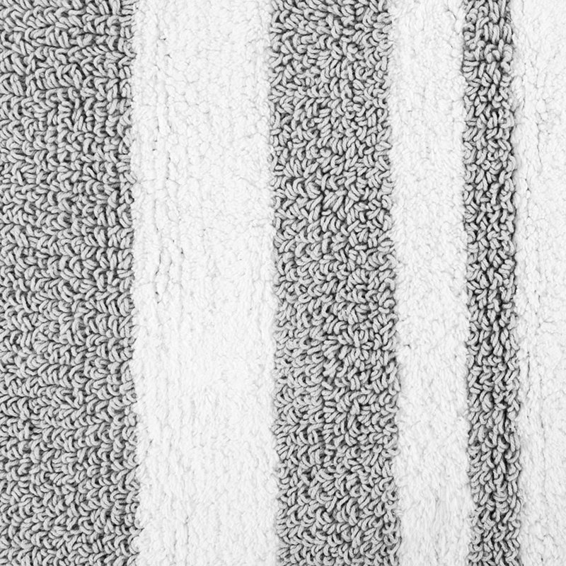 Reversible Striped Bath Rug