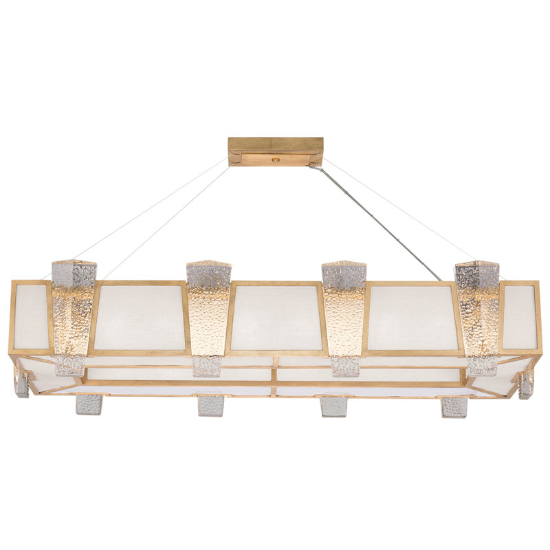 Crownstone 16 - Light Pendant, Fabric, Gold