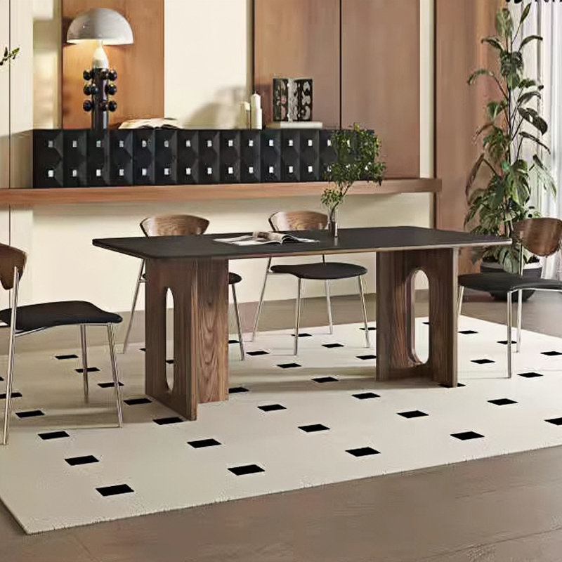 Combinaison de table et chaises de salle à manger d'âge moyen, 5, H 29,52 po x L 55,11 po x l 31,49 po