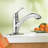 MOEN Renzo Spot Resist Stainless 9 in. H Pull Out Sprayer Kitchen Faucet with 360° Spout Swivel and PowerClean-9246230