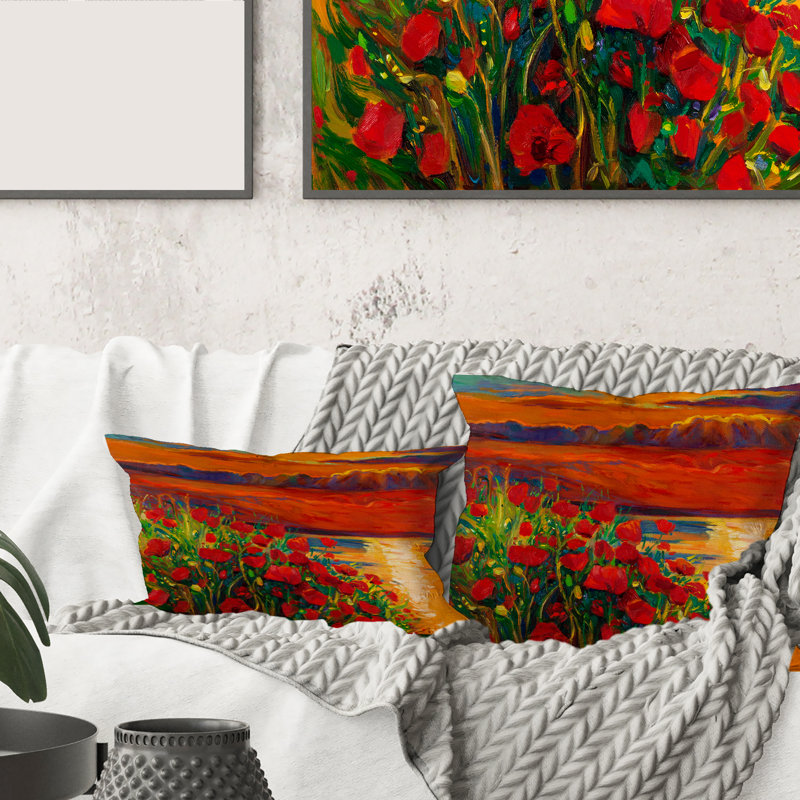Floral Throw Pillow