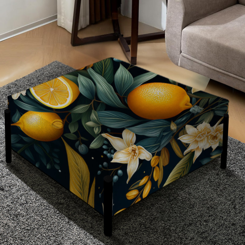 Ocean Odyssey - motif tropical - grand repose-pieds carré tropical