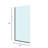Fixed Glass Shower Panel for Bathroom 24" x 60" - 3/8'' Thick Clear Tempered Glass with Brushed Nickel Finish-123745503-123745505