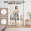 Barrière courbée en fer pour animaux de compagnie et pour bébés, barrière de sécurité intérieure en métal durable-132924096