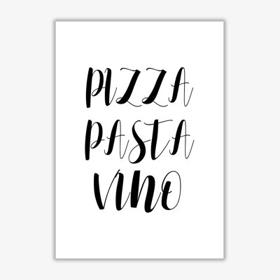 Pizza Pasta Vino - Print