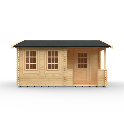 The Amur Tongue & Groove Log Cabin 16x14w