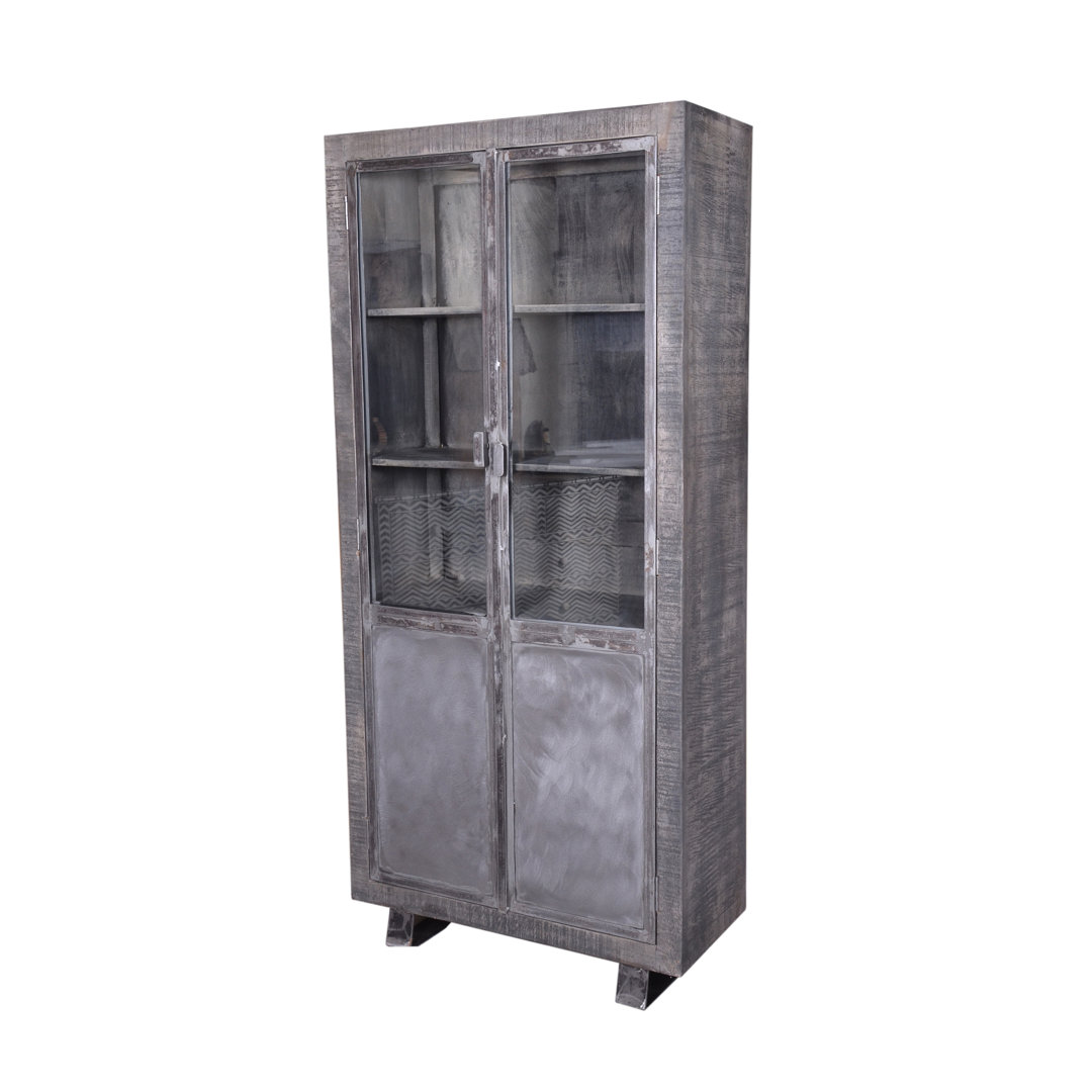 Rickey Solid Wood Cabinet, 36x16x77 17 Stories