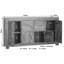 Metro Life 178cm Solid Wood Sideboard