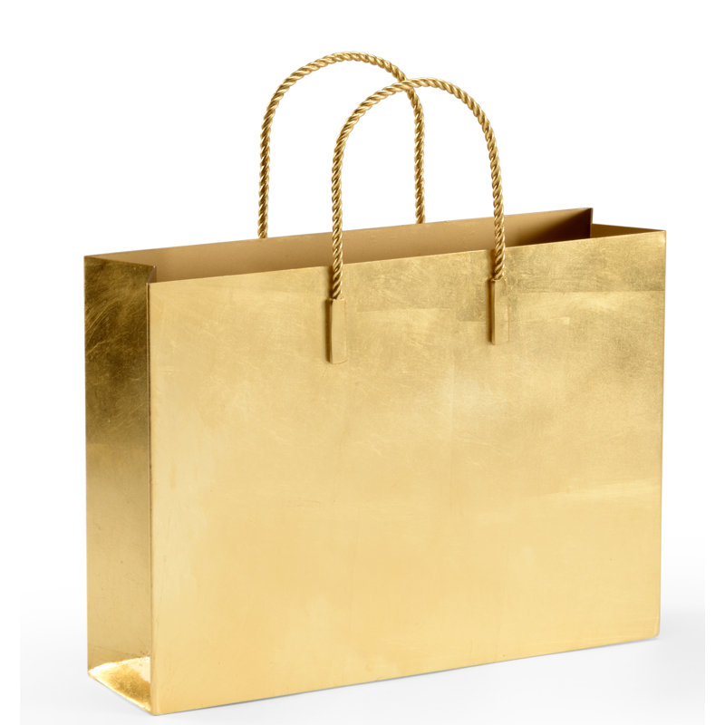 Magazine Rack, Antique Gold