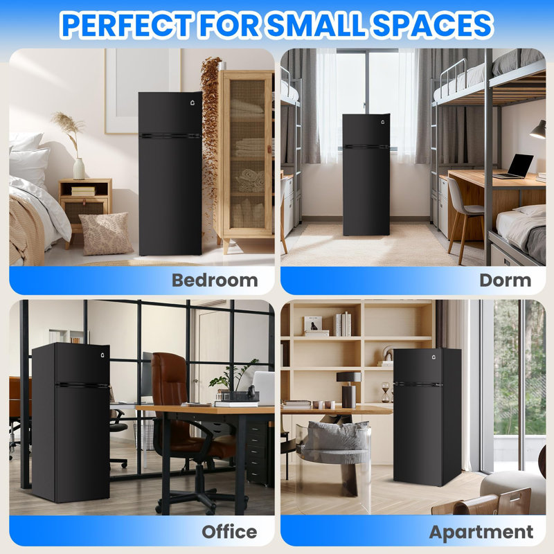 3,2 pieds cubes Compartiment de mini-congélateur pour réfrigérateur Ft, tablettes réglables, dortoir et appartement