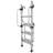 4 Step Stool Folding Step Ladder with Adjustable Handrail