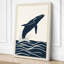 Breaching Whale Coastal - Wrapped Canvas-1135375240-1135375243