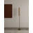 Mid-Century Style Walnut & Linen Floor Lamp