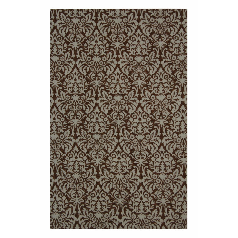 Chelsea Hand Hooked Wool Pile Oriental Rug, Rectangle 5'3" x 8'3"