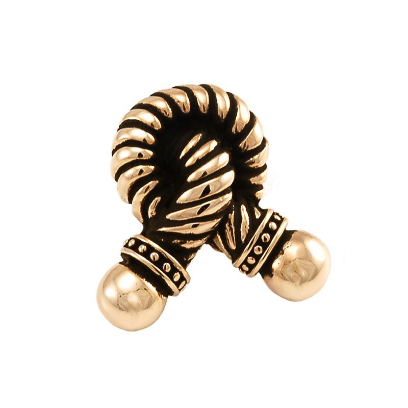 Equestre Novelty Knob, Antique Gold, 1.25" H x 1.25" W x 0.875" D