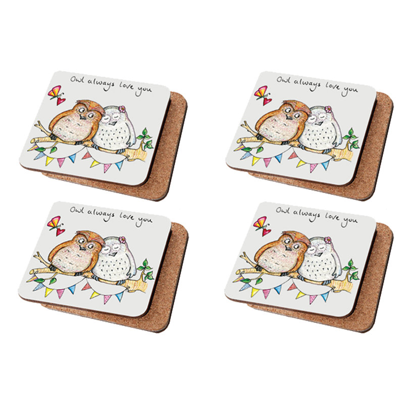 Cork 4 Piece Coaster Set