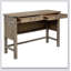 Table d'appoint avec cadre en bois massif avec 2 tiroirs, finition naturelle récupérée et quincaillerie élégante en étain pour les salons modernes