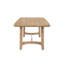 Mobilier de salle à manger moderne en bois brun clair à coins rectangulaires 1pc