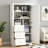 Tall and Wide Bathroom Storage Cabinet with Doors and Three Drawers-662504080