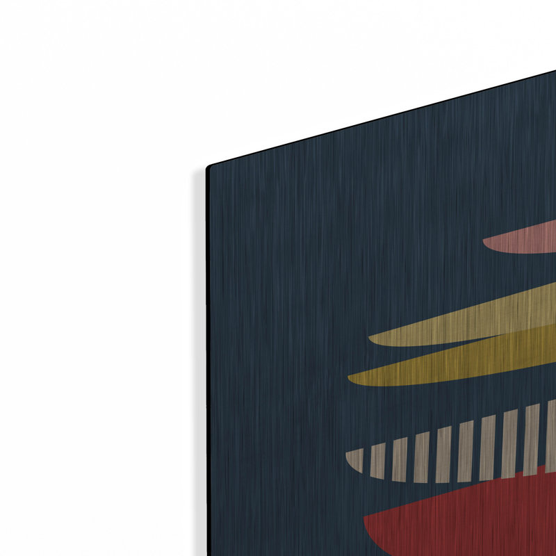 «George Mid Century Modern 5» par Gary Williams, art mural en métal George George, H 36 po x l 24 po