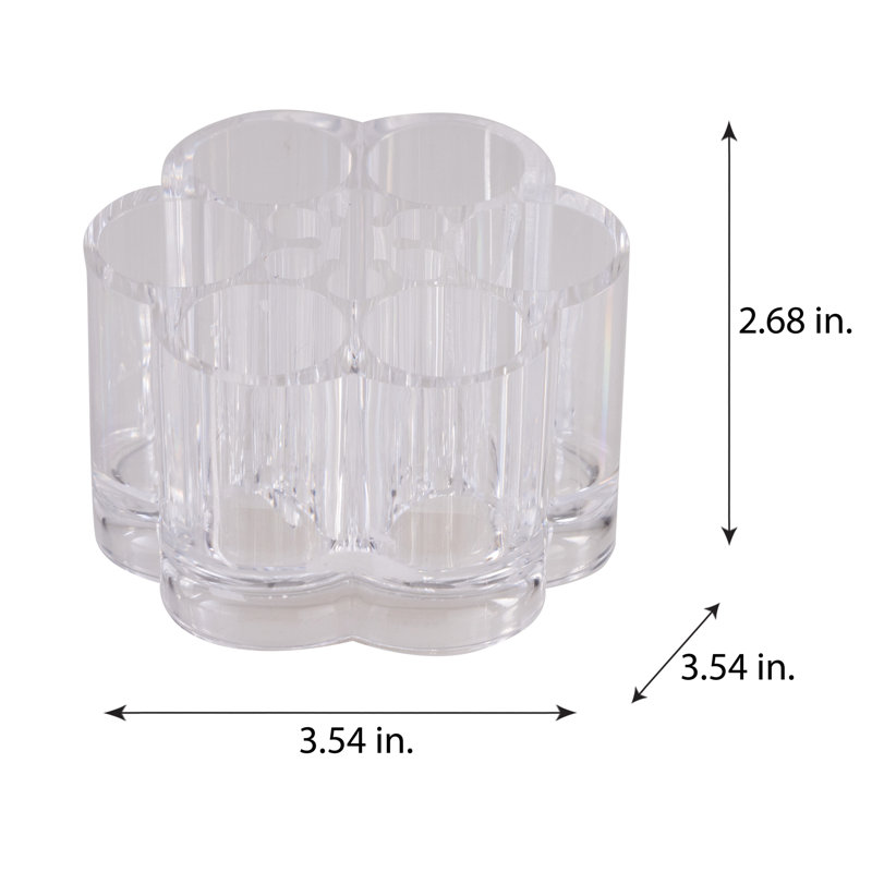 Clear Acrylic 12-Compartment Makeup Organizer