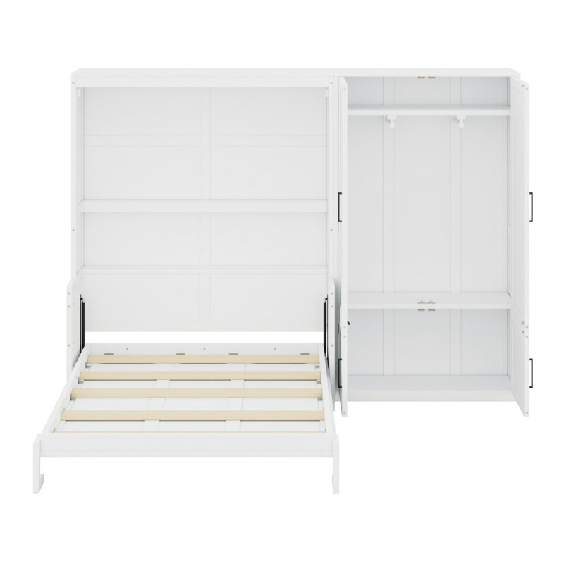 Lit escamotable avec lit escamotable Murphy, Blanc