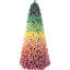 Arbre de Noël multicolore floqué coloré 7,5 pi