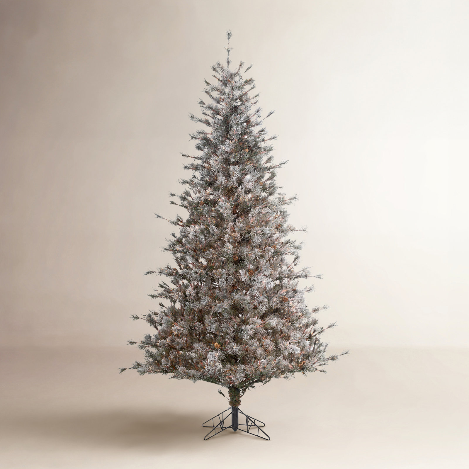 90' Lighted Artificial Pine Christmas Tree
