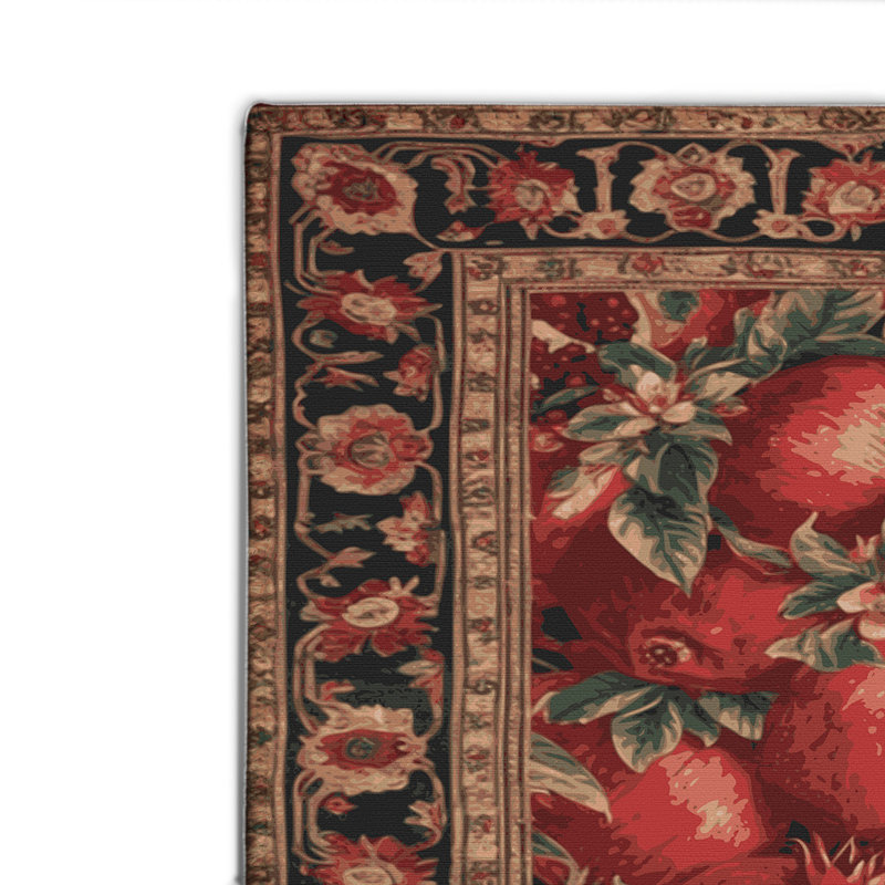 Persian Brown Indoor and Outdoor Area Rug, Rectangle 2' x 3'