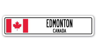Plaque de rue Edmonton, Canada