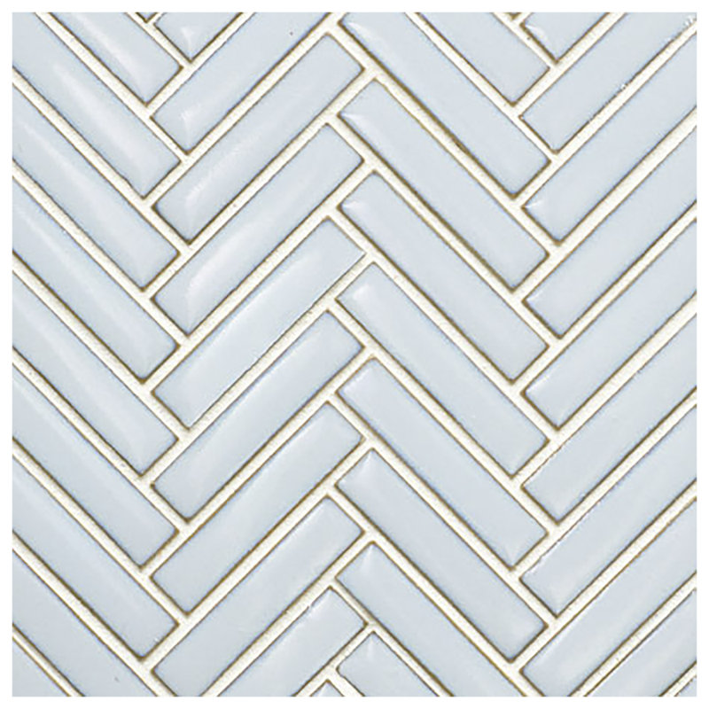2'' x 1'' Ceramic Mosaic Tile, Sky Blue
