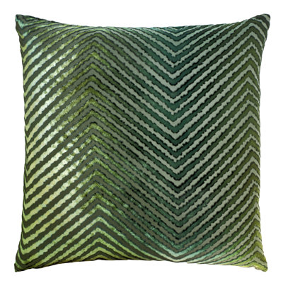 Chevron Embroidered Pillow Cover & Insert