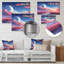 «Desert Twilight Traverse In Space II», art mural en métal-327262215