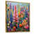 Toile avec cadre flottant or