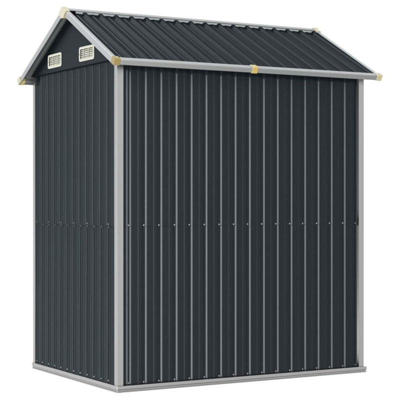 Garden Shed 192X152.5X237 Cm Galvanised Steel, Anthracite