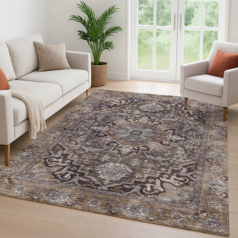 Tapis de qualité supérieure Mayfield Global, 2 pi 6 po x 3 pi 10 po, Brun