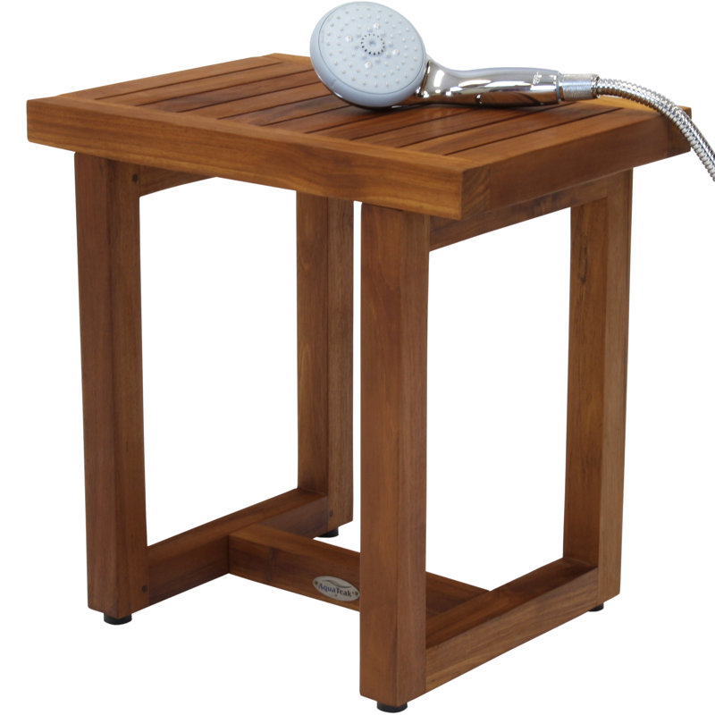 Spa 17.25'' W Teak Shower Bench