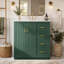 Meuble-lavabo de salle de bain de 76 cm (30 po) avec lavabo en céramique, cadre en bois, armoire de rangement autoportante avec 3 tiroirs et portes à fermeture douce-1847907232-1847907233